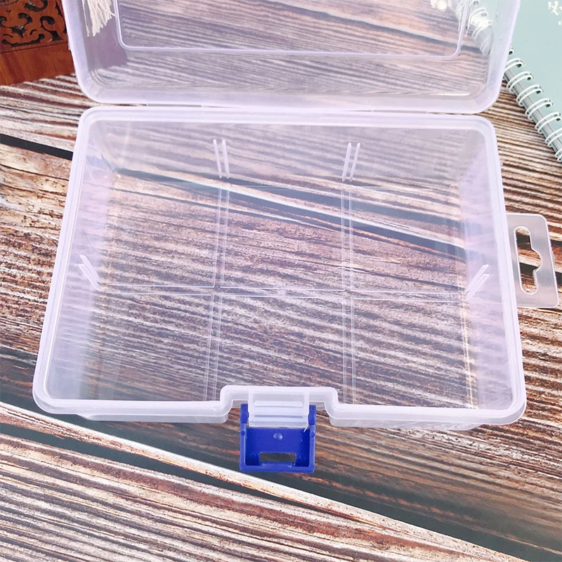 Detachable 6 Grids Clear Compartment Plastic Storage Box Jewelry Earring Bead Screw Holder Case Display Organizer Container