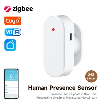 Tuya Wifi Zigbee Menselijke aanwezigheidsdetector Smart Menselijk Lichaam PIR Sensor 24G Radar Detector Bewegingssensoren Ondersteuning Smart leven