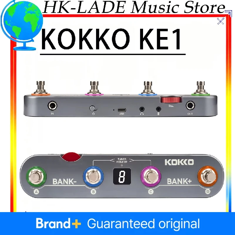 

Kokko KE1 Guitar Effects Processor Multi-Functional 36 Presets 6 Effect Modules Noise Reduction Boost Modulation Delay Reverb