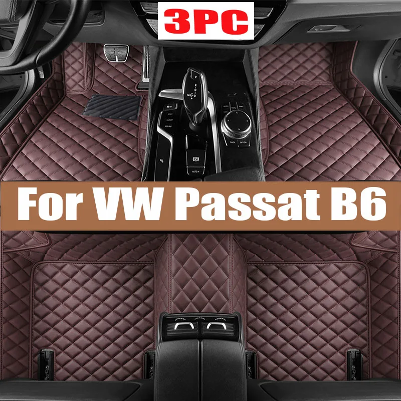 

Custom Made Leather Car Floor Mats For VW VW Passat B6 2007 2008 2009 2010 2011 Carpets Rugs Foot Pads Accessories