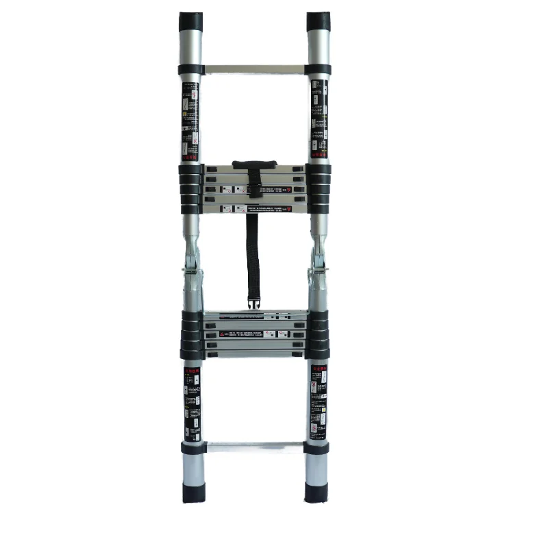 

10 Meter 12+12 Steps Telescopic Ladder Multifunction Aluminum Folding Roofing Extension Ladder Telescopic Household Ladder