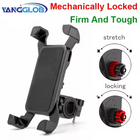 Universal Motorcycle Bike Bicycle Handlebar Mount Holder for Cell Phone GPS Stand Mechanical Holder for iPhone Samsung Support