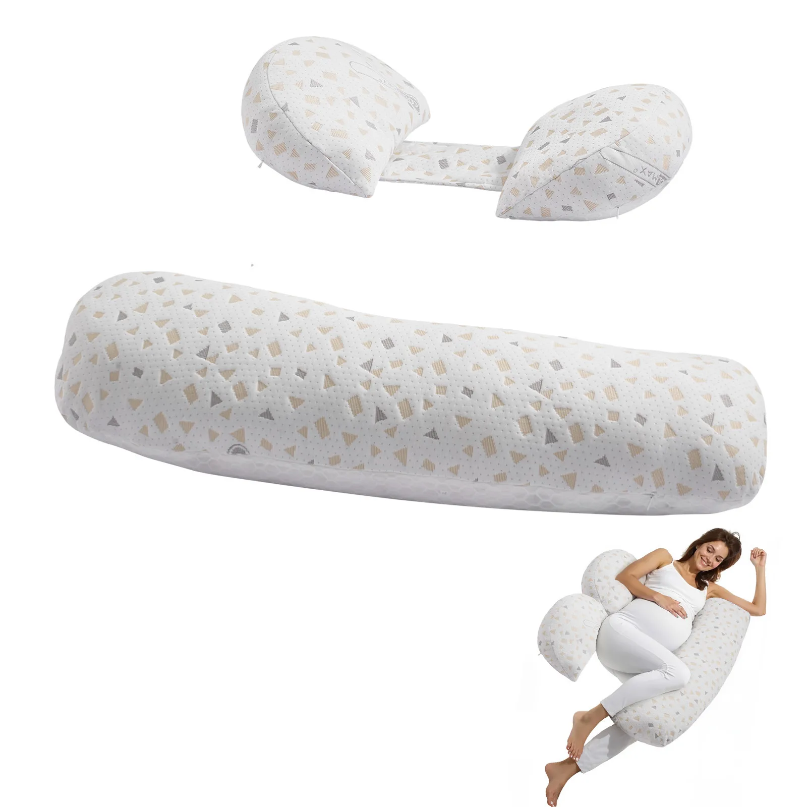 

Pregnant woman pillow can be adjusted. The pregnant woman pillow is soft and breathable.