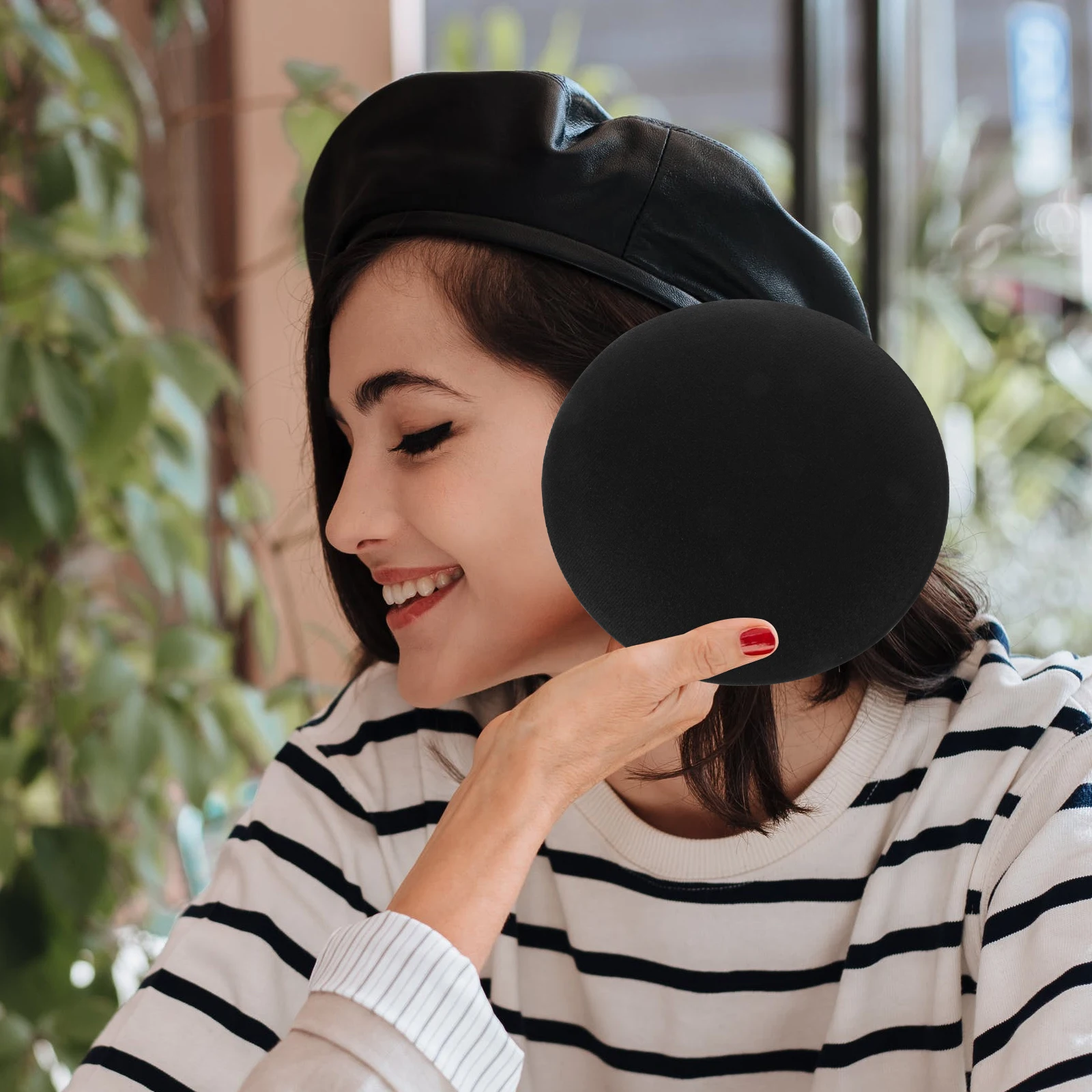 

2Pcs Making Millinery Supplies Hair Accessories Women DIY Fascinator Round Base for Girls Lightweight Portable