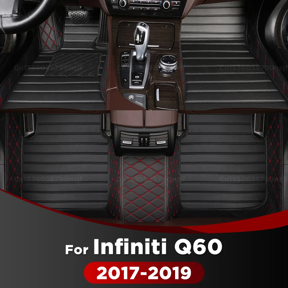 

For Infiniti Q60 Hard top coupe 2017 2018 2019 Car Floor Mats Custom Auto Foot Pads Automobile Carpet Cover Interior Accessories