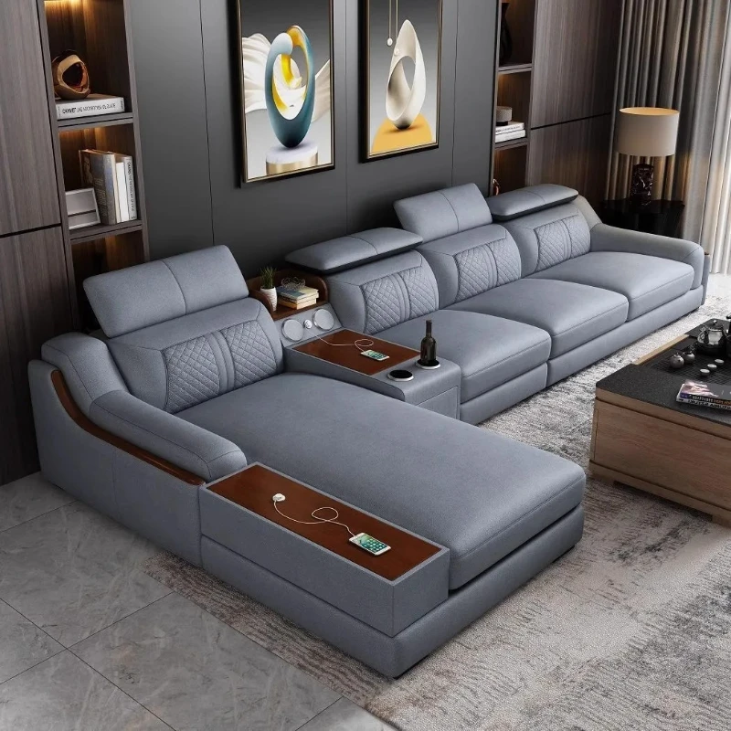 

m Genuine Leather Modern Sofas Storage Apartment Lazy Cinema Sofas Comfortable Living Room Home Furniture m
