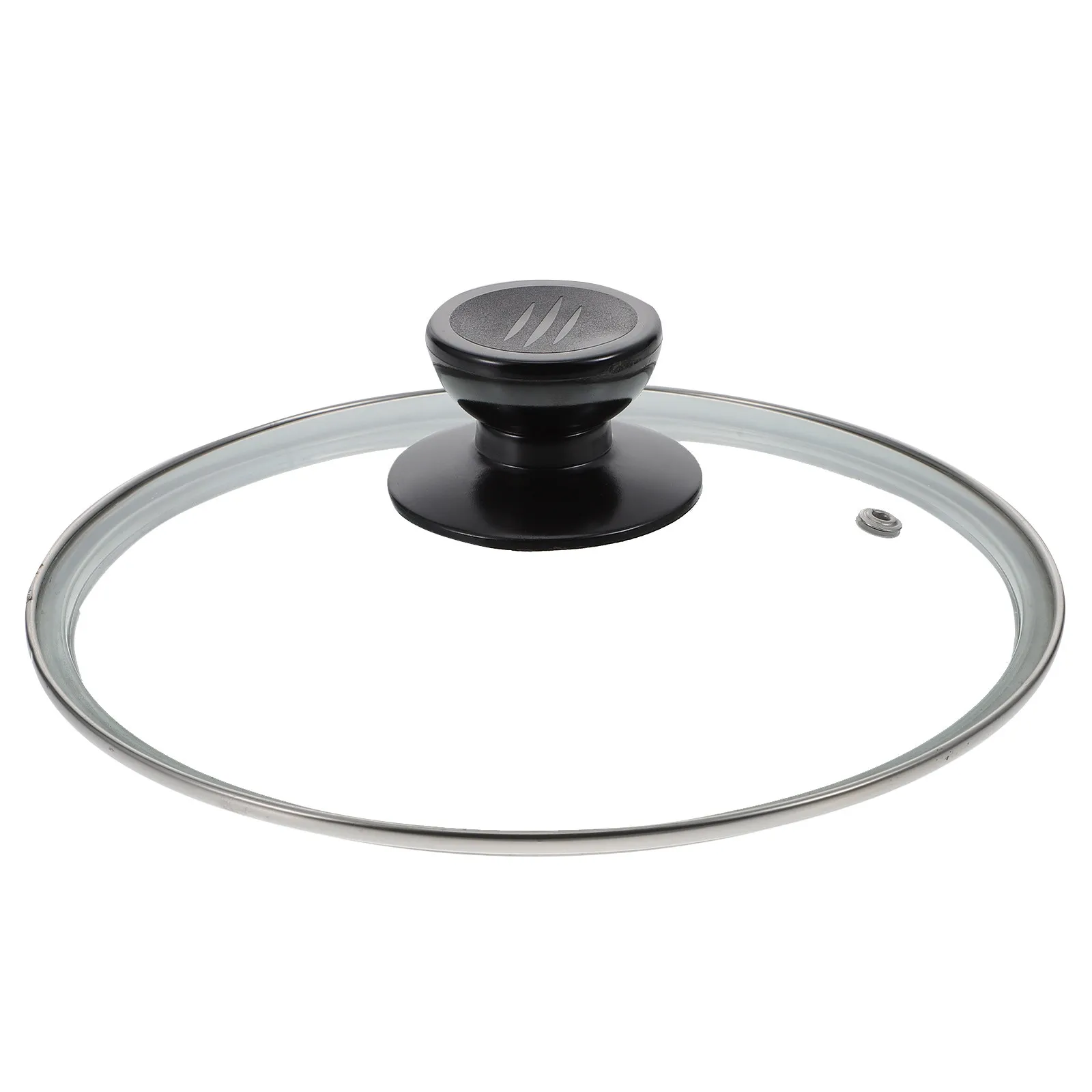

1Pcs Tempered Transparent Pot Lid Cooking Visual Cover Heat Resistant Stainless Steel Edge Anti Oil Splash Round Pot Cover