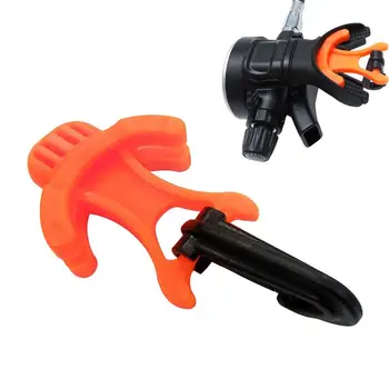 Supporto per bocchino per immersioni subacquee a 2 colori per regolatore di 2° stadio Clip di fermo per polpo Supporto per bocchino per immersioni subacquee