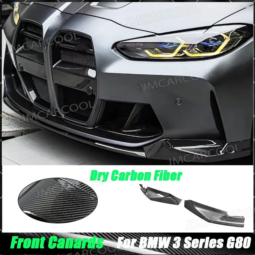 

Сплиттеры переднего бампера из сухого карбона для BMW 3 серии G80 M3, 4 серии G82 G83 M4 2021+ (комплект обвеса)