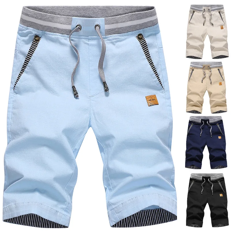 

Summer Men's Casual Straight Linen Shorts