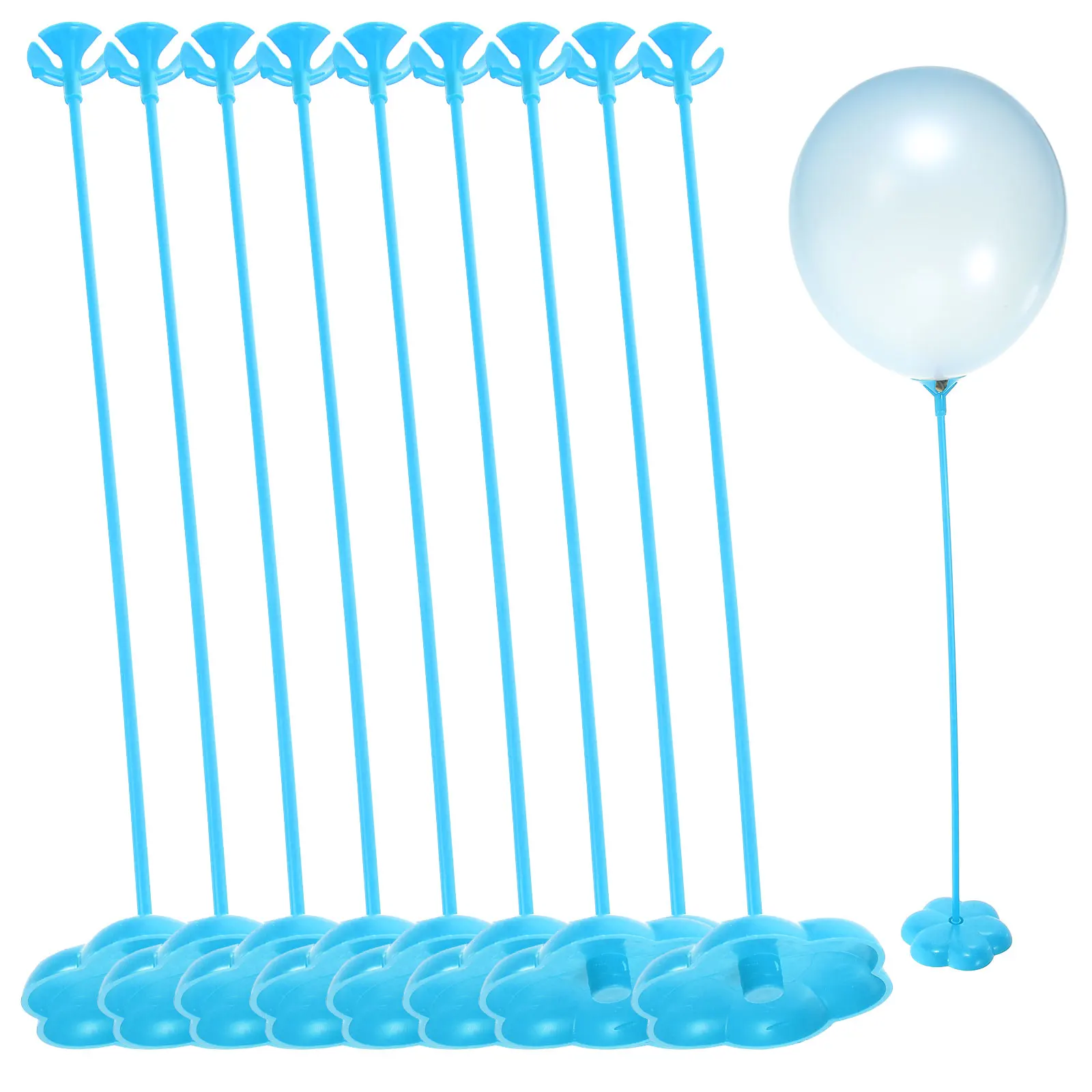 

50pcs Balloon Base Sticks 40cm Holders for Party Decorations Reusable Plastic DIY Accessories Wedding Event
