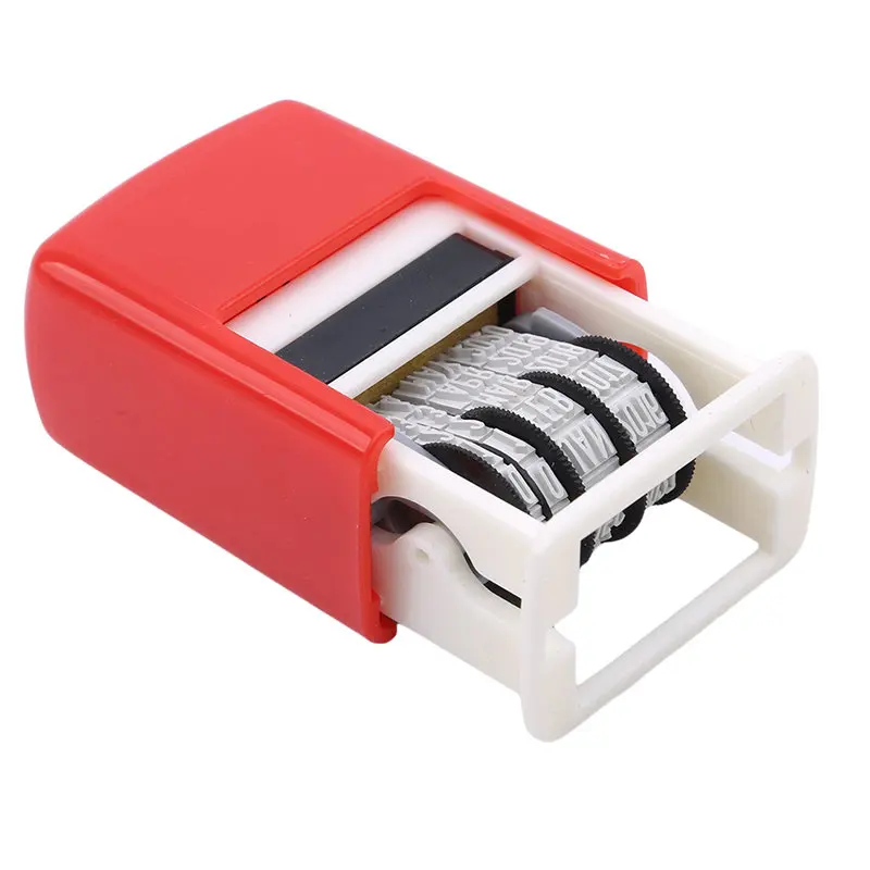 Reusable Practical DIY Hand Account Date Stamps ABS Adjustable Universal Office Supplies Self-Inking Tool for Student