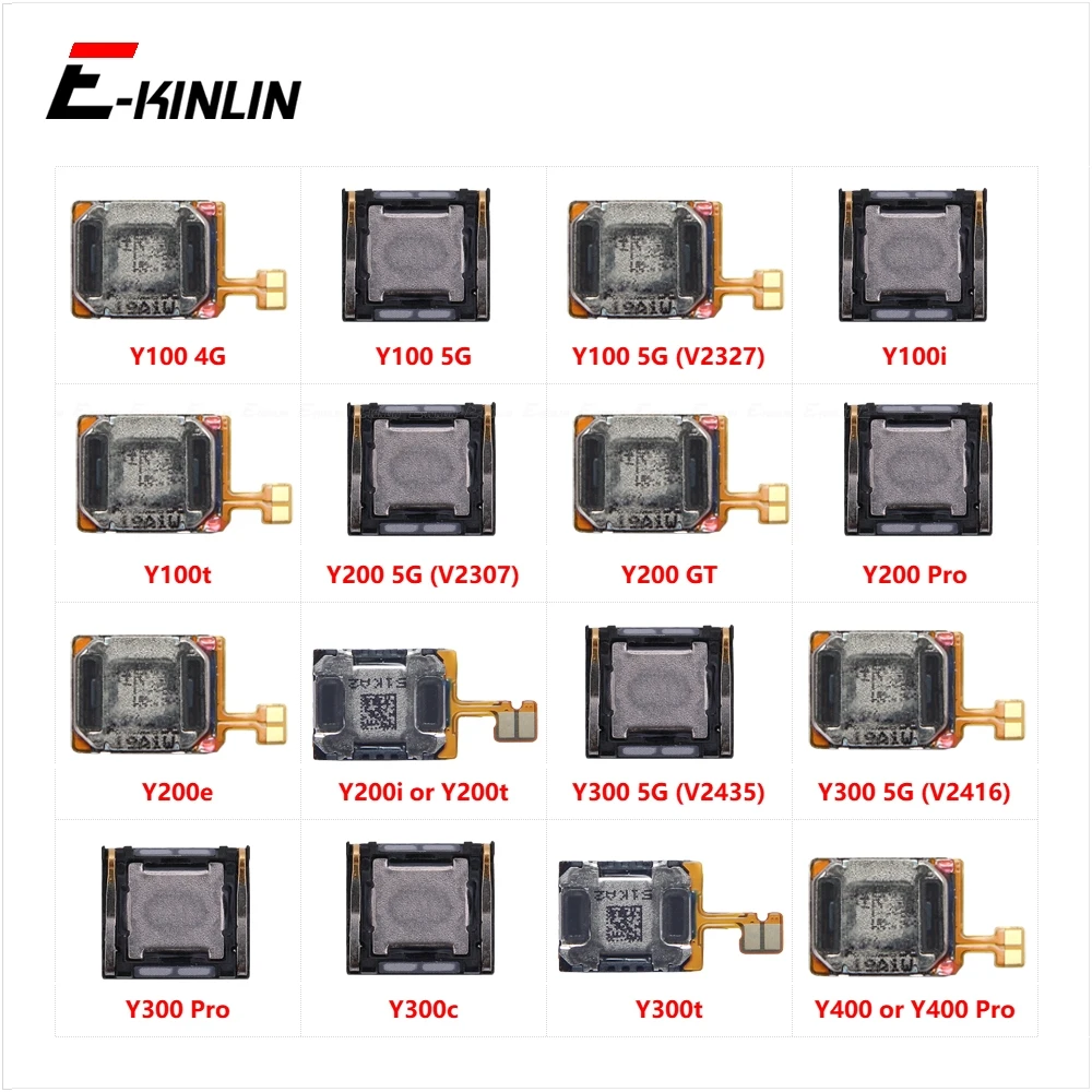 Кабель-шлейф для наушников/микрофона (верхний) для Vivo Y100, Y200 GT, Y300, Y400 Pro Plus, Y300c, Y300t, Y200e, Y200i, Y200t, Y100i, Y100t