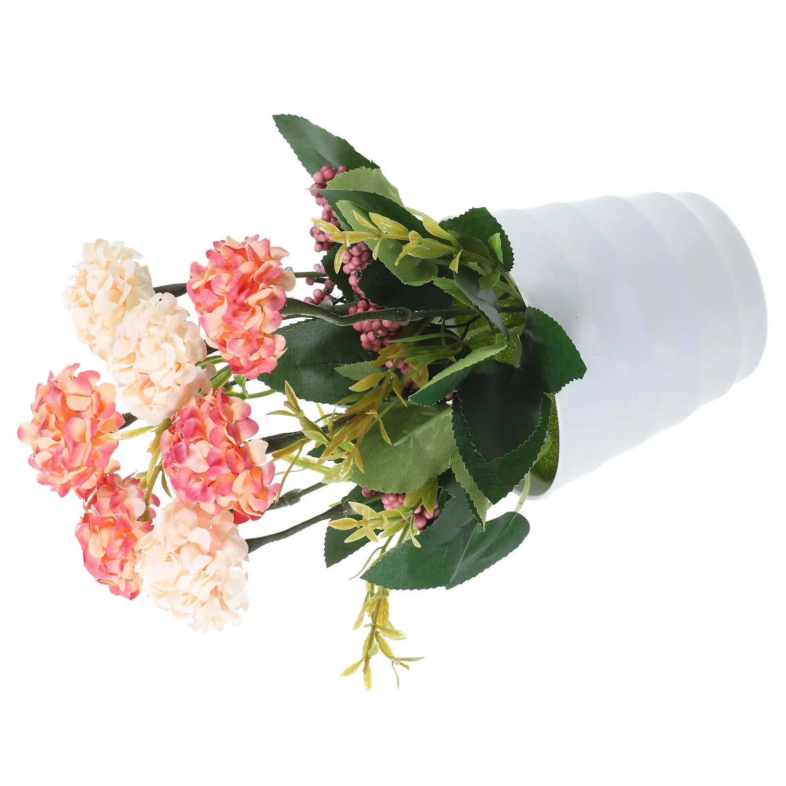 

Artificial Plant Bonsai High Realism Silk Flower Desktop Decoration Fake Potted Garden Simulated Tree for Office Home