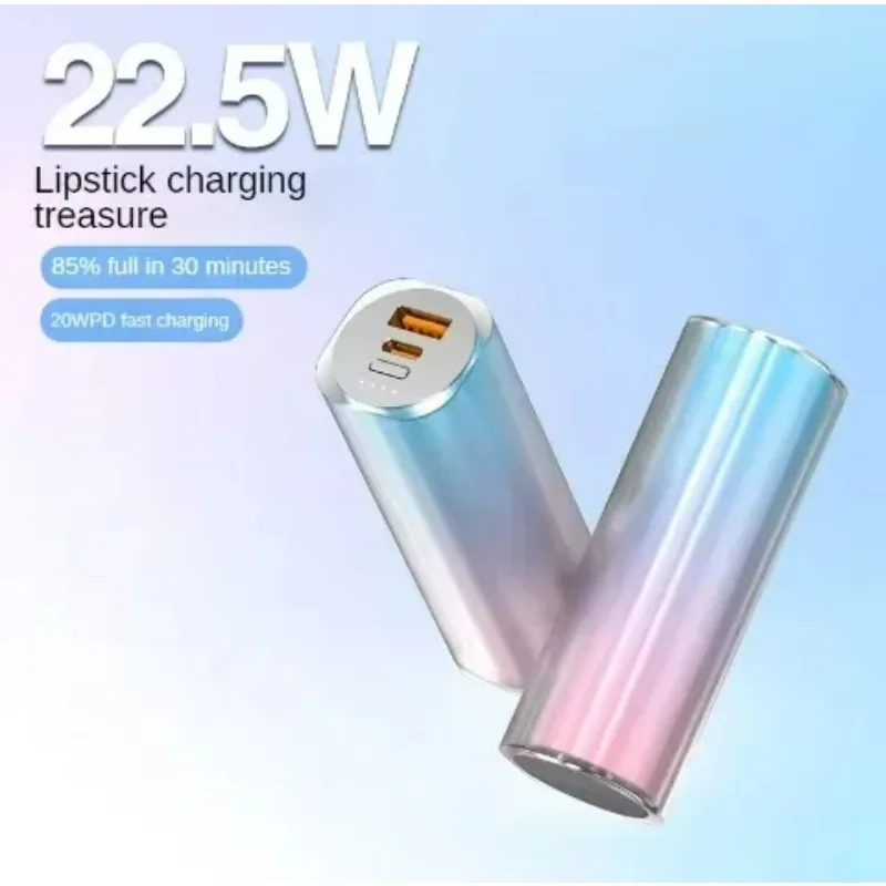 Multi-functional Universal Fast Charge  Fashion Design Charging Powerbank 5000 MAh Outdoor Emergency Mobile Mini Power Bank