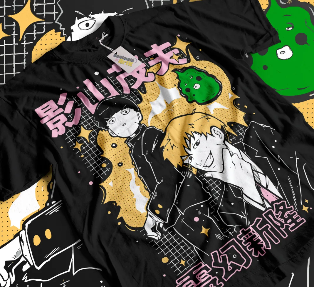 

Mob Psycho 100 T-Shirt Strip Anime Manga Unisex Shirt Soft Tee All Sizes