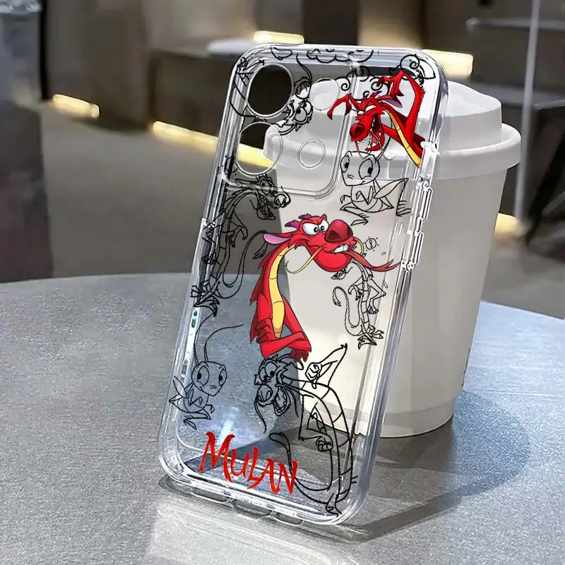 

Disney Mulan Dragon Cool Phone Case For Xiaomi Redmi 14C 13C 13 12C 11A 10A K70 K60 K50 K40 K30 K20 Translucent