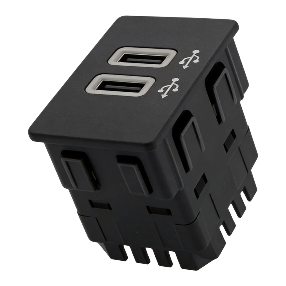 Front USB Port USB Hub Module Black Usb Hub Module For Ford Practical Upgrade Part Black Finish Component Single Piece Package
