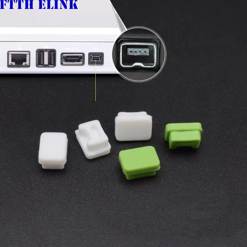 IEEE 1394 4 P 4 PIN Socket Protective Rubber Dust Plug for Laptop, S400 Dust Cover for Notebook, Free Shipping, 100PCs