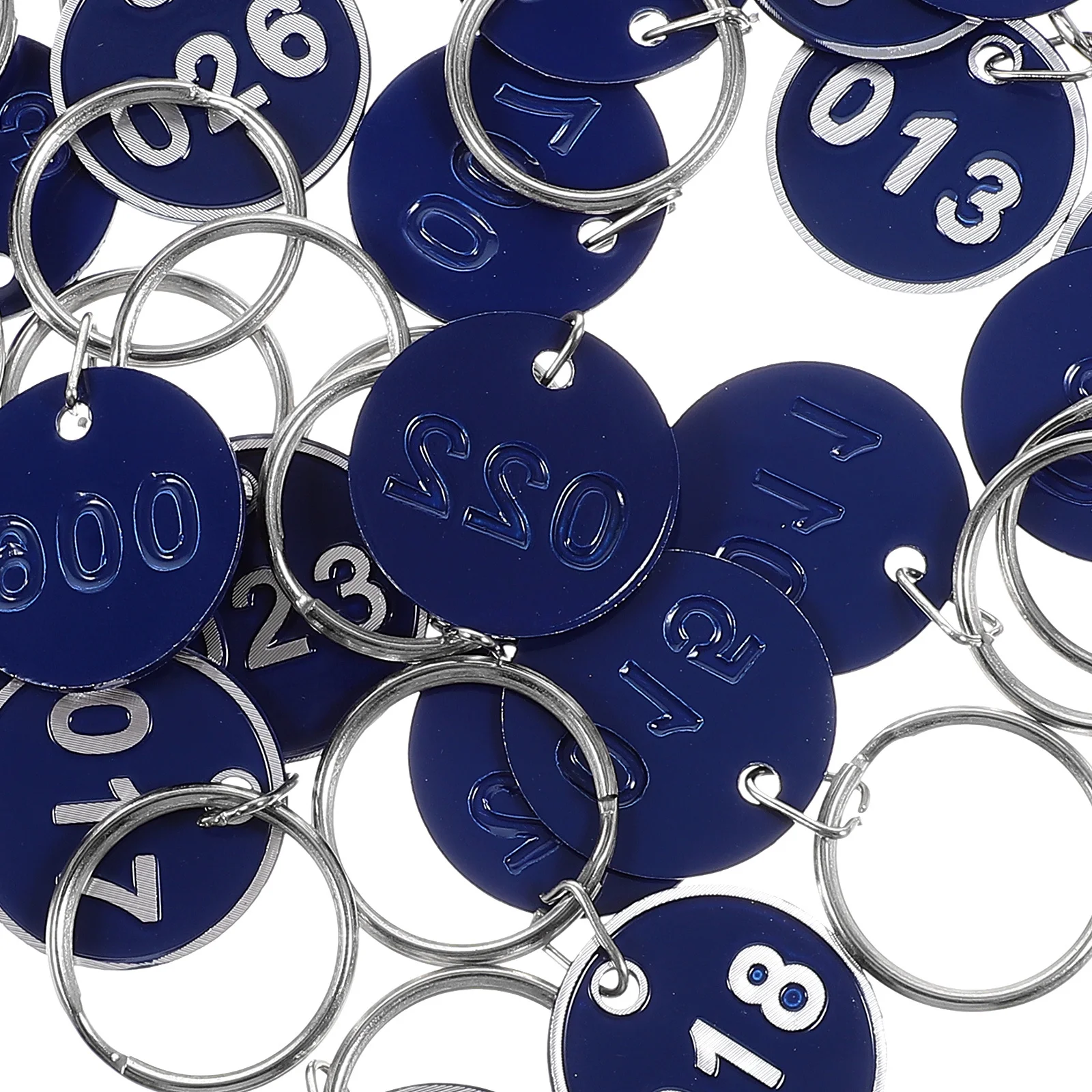 

30Pcs Round Number Tags Sturdy Key Tags with Rings Large Clear Numbers for Hanging Identification Portable Label for Home