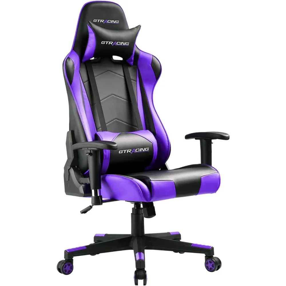 

GTRACING Gaming Chair, Ergonomic Office Computer Chair with Lumbar & Headrest Support, Swivel Video Game Chair