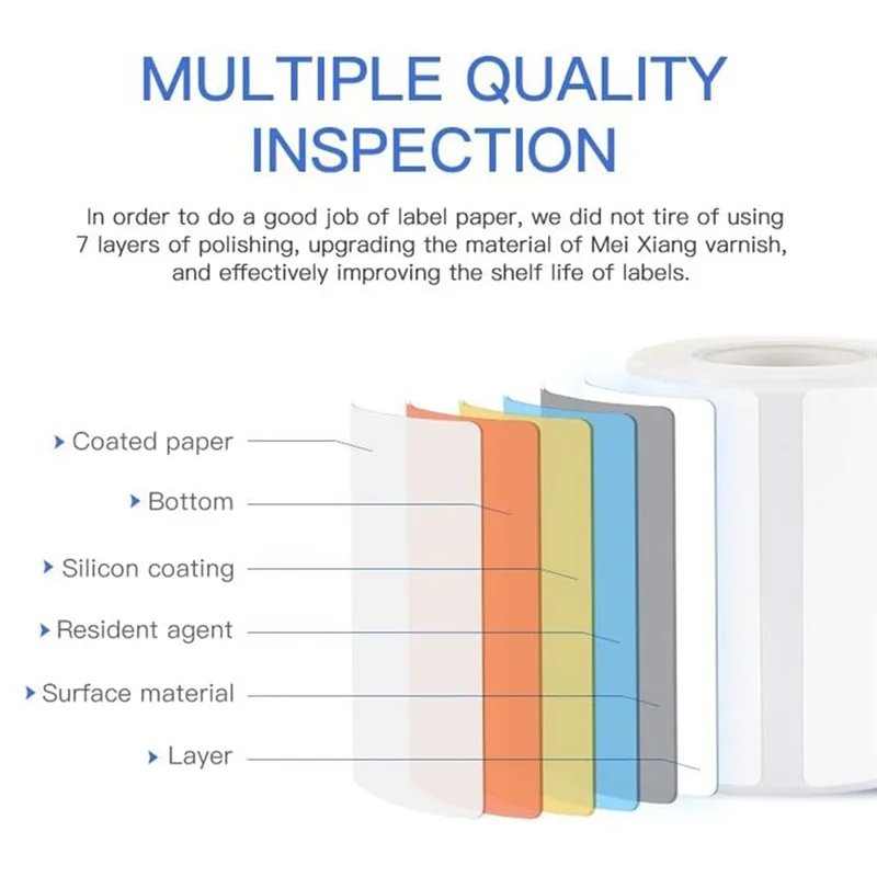 3 ม้วนกระดาษฉลากสีขาวสีขาว 50X30 มม.สําหรับB1 B21 B3S Label Makerกันน้ํา,Self-Adhesiveป้ายกระดาษ,ทนทาน