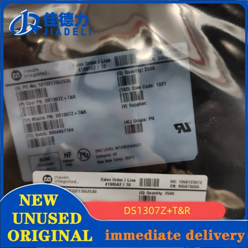 

1 шт. DS1307Z + T & R IC RTC CLK/КАЛЕНДАРЬ I2C 8SOIC DC2024 SOP8