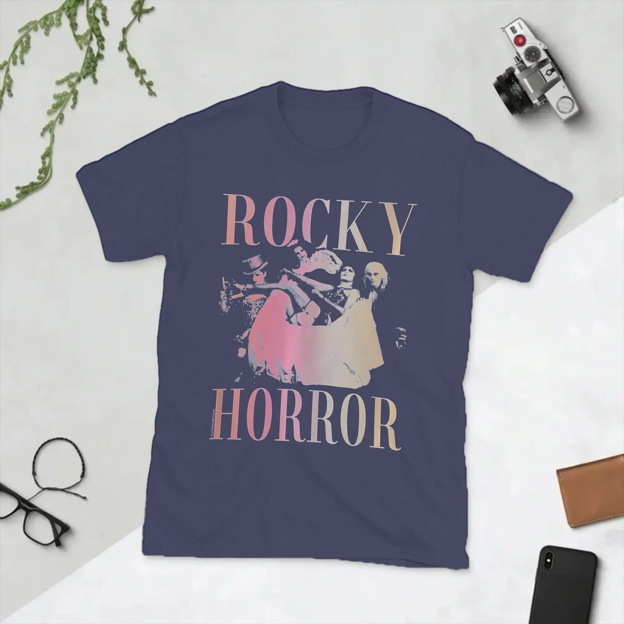 Rockys Horror Picture Show Group Shot Tonal Gradient T-Shirts Men O Neck Cotton T Shirt  Short Sleeve Tee Shirt New Clothing