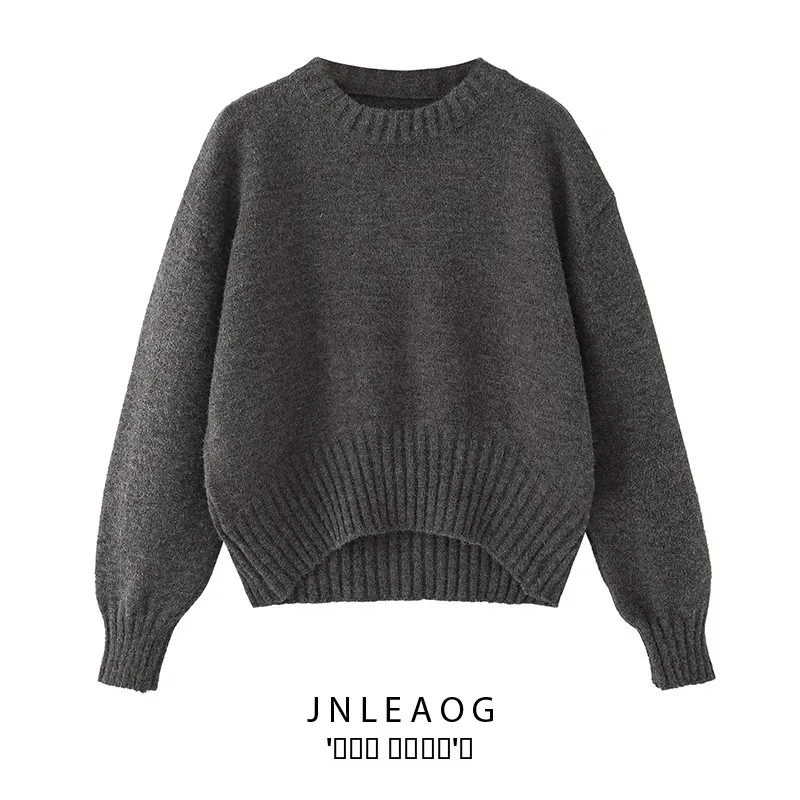 

Faionable Long Sve round Ne Knitted Sweater Polyester Fiber Ladieswear Autumn New Sle JNLEAOG 67755 Polyester Knit...