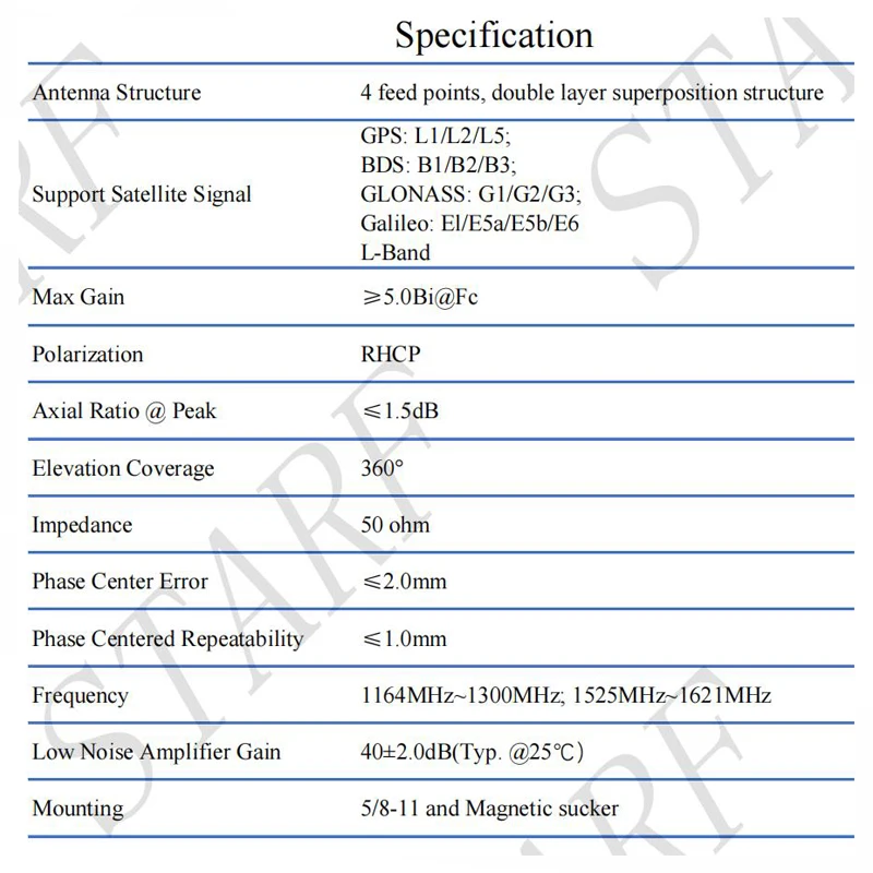 High Performance GNSS Antenna STA-35H RTK GPS L1 L2 L5 Galileo Glonass Car Roof For Agricultural AG35 Replace Trimble AG25 AN600 image 4