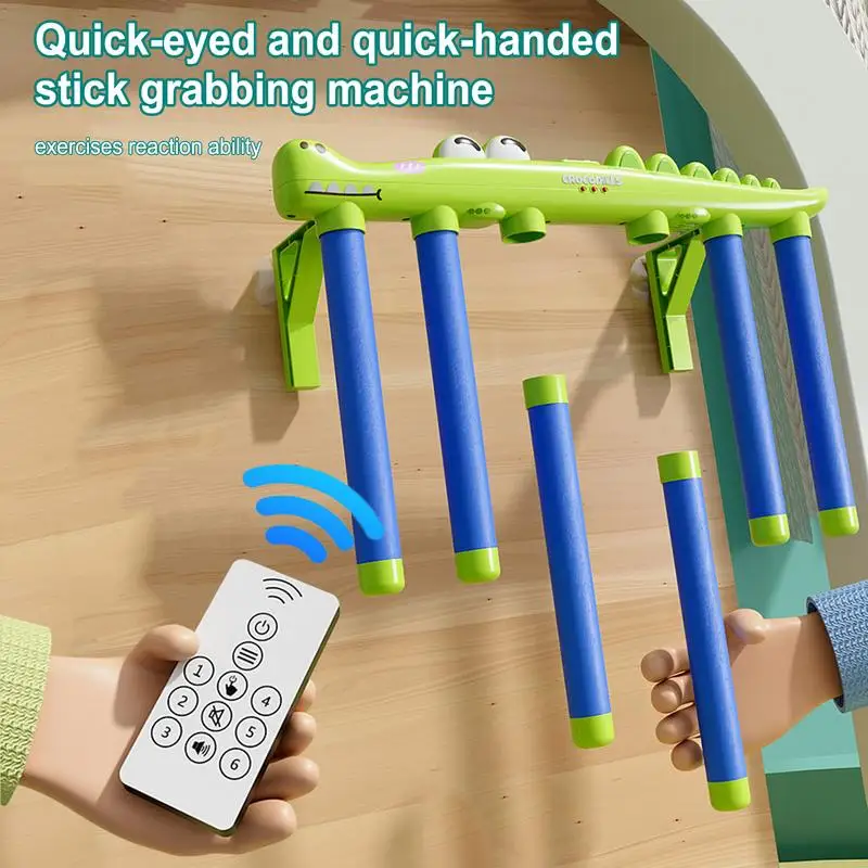

Kids Falling Sticks Remote Control Catching Sticks Reflex Challenge Game Reaction Training Toy Hand Eye Coordination Game