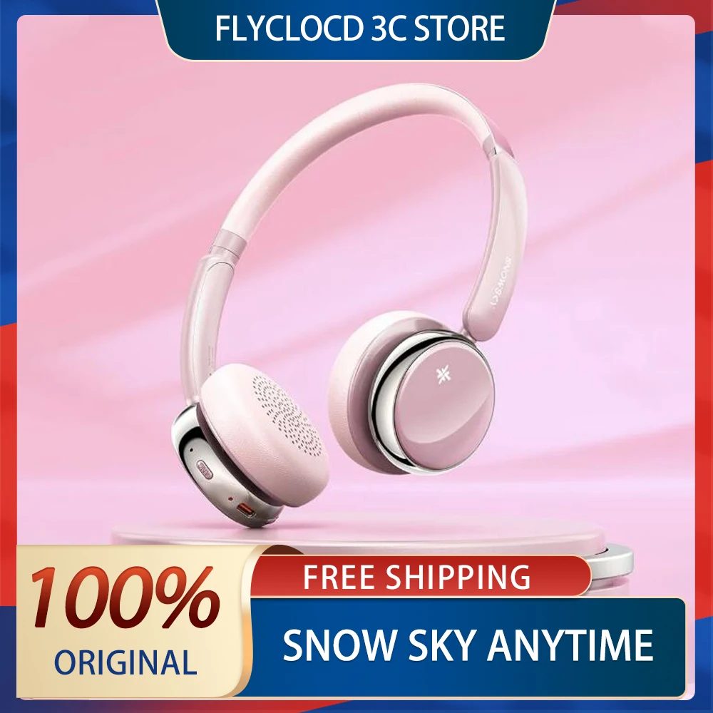 

FiiO SnowSky Anytime Wireless Headphones On-Ear Bluetooth ANC Headphone Retro Y2K Low Delay Long Battery Life Earphone Custom