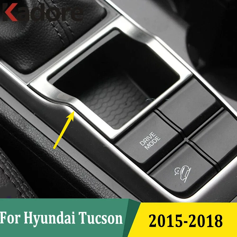 

For Hyundai Tucson 2015 2016 2017 2018 Stainless Steel Electronic Handbrake Cover Trim Frame Sticker Interior Accessories