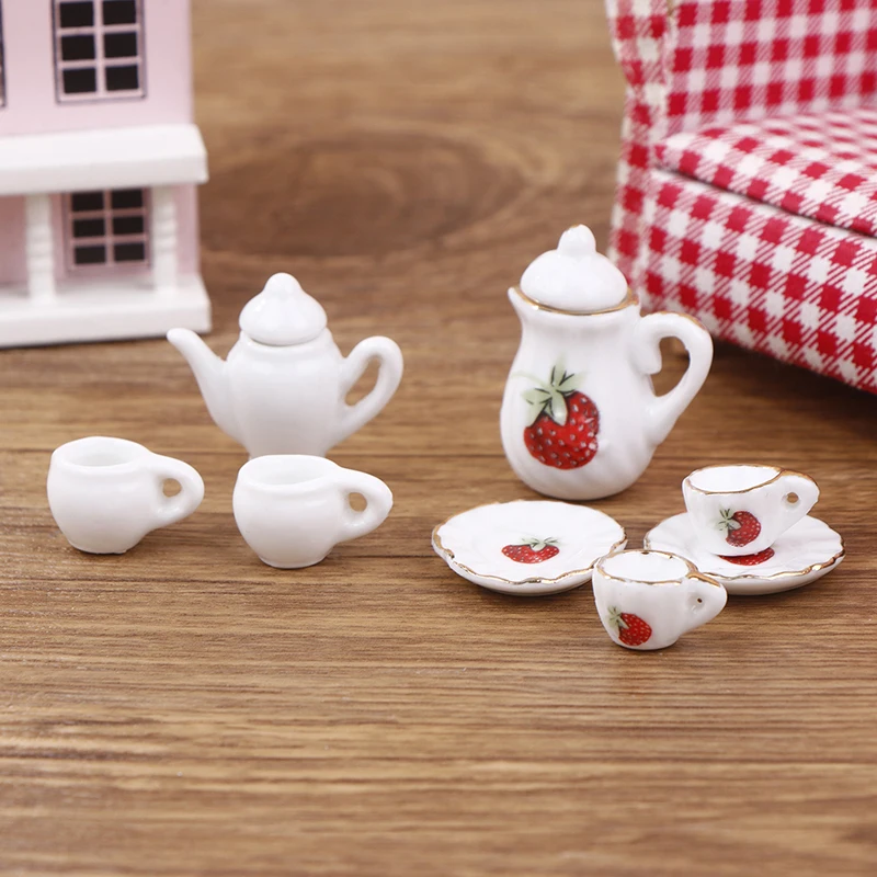 Doll House Mini Ceramic Handmade Doll House Kitchen Ceramic Decorations Decorative Vase