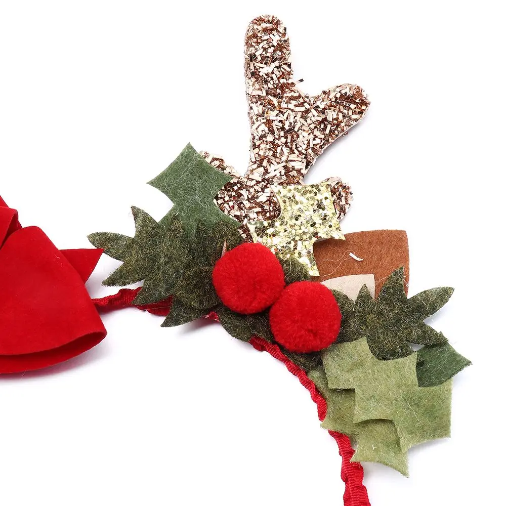 

Lovely Santa Hair Accessories Ornaments Elk Antlers Reindeer Headwear Christmas Headbands Christmas Decorations Xmas Hairband
