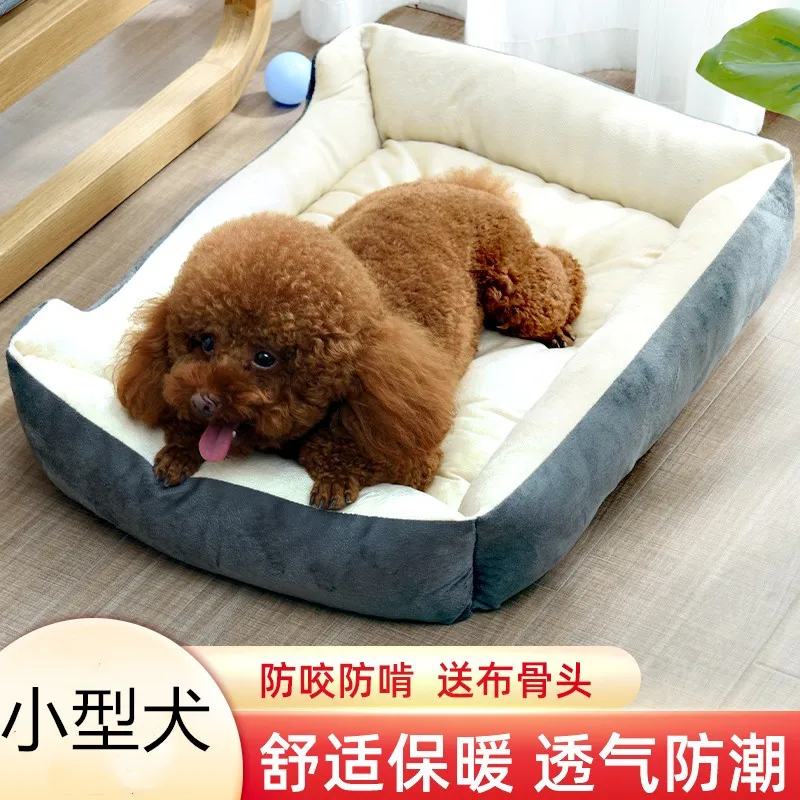 

Teddy's kennel is a special mattress for pet dogs all the year round. A small dog for sleeping is a bichon dog, Keji Bomei.