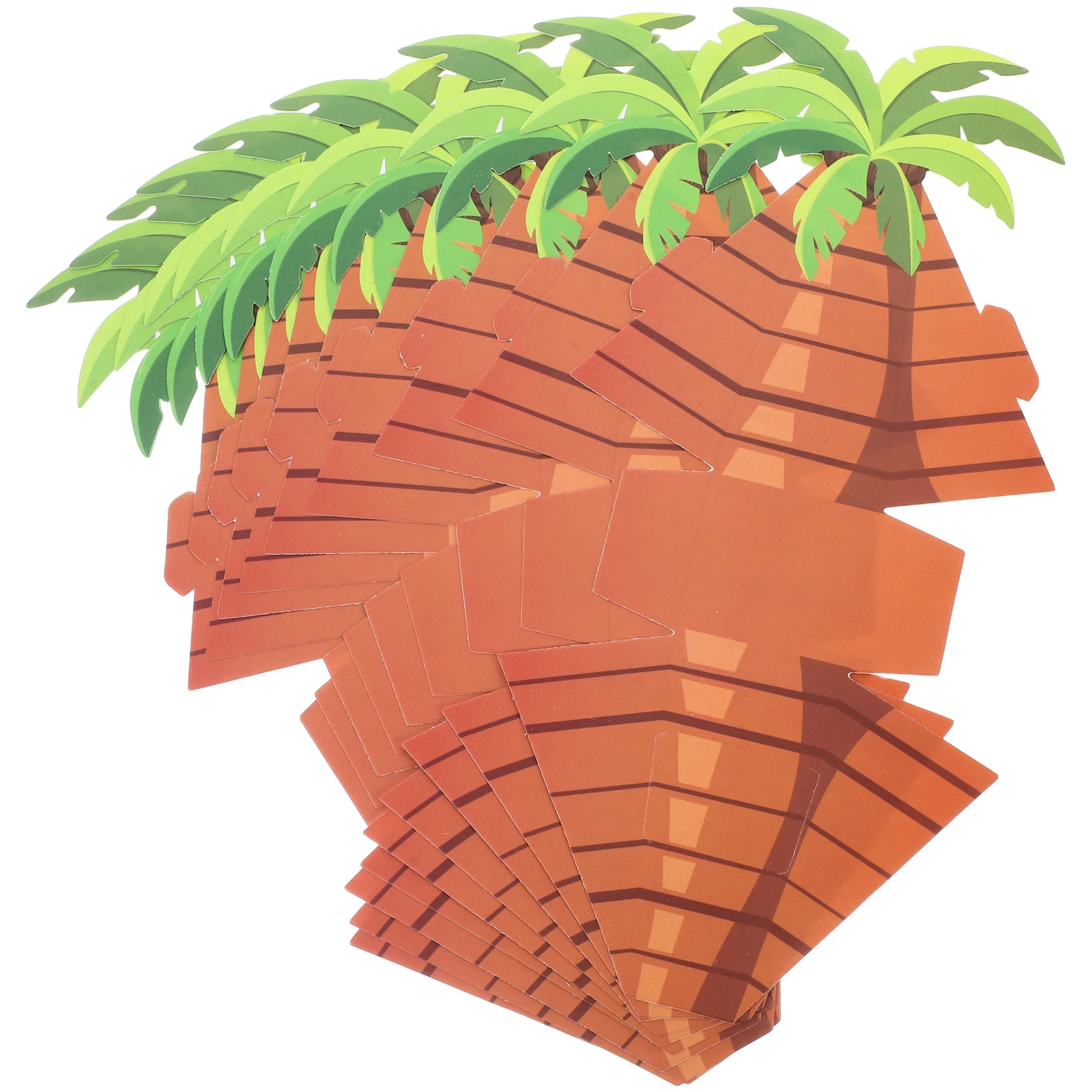 

10Pcs Tropical Palm Tree Candy Boxes Unique Design Party Favor Holders for Hawaiian Celebrations Wedding Birthday Summer Themed