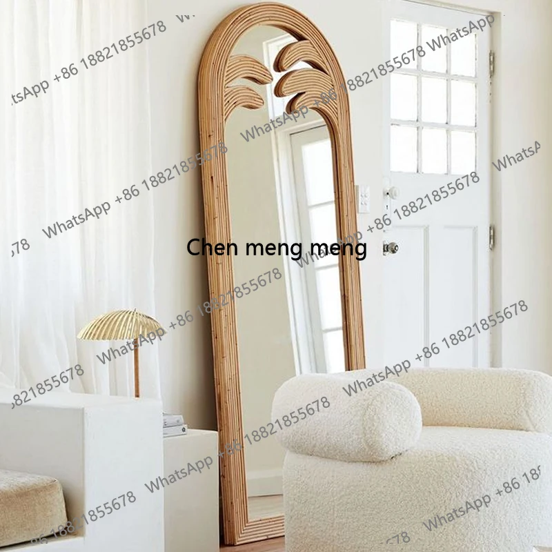 

Nordic dressing mirror, cloakroom, bedroom, home fitting mirror, design sense plastic art floor mirror