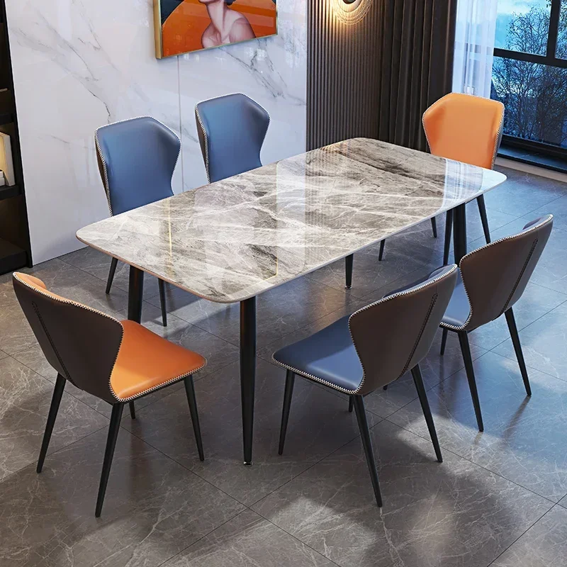 

Designer Party Dining Table Rectangular Kitchen Living Room Nordic Dining Tables Black Modern Mesas Restaurante Home Furniture