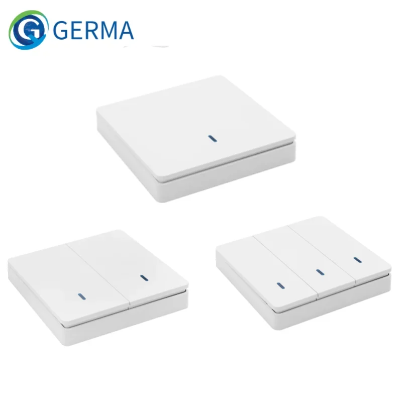 GERMA 1/2/3 Przycisk 433Mhz inteligentny przełącznik bezprzewodowy Światło RF Pilot zdalnego sterowania 110V 220V Odbiornik RF Panel ścienny Lampa sufitowa