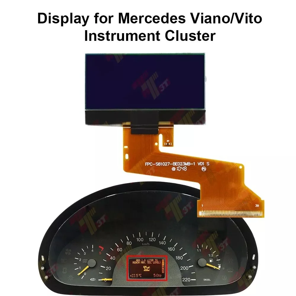 

LCD Display for Mercedes Viano Vito W639 Instrument Cluster
