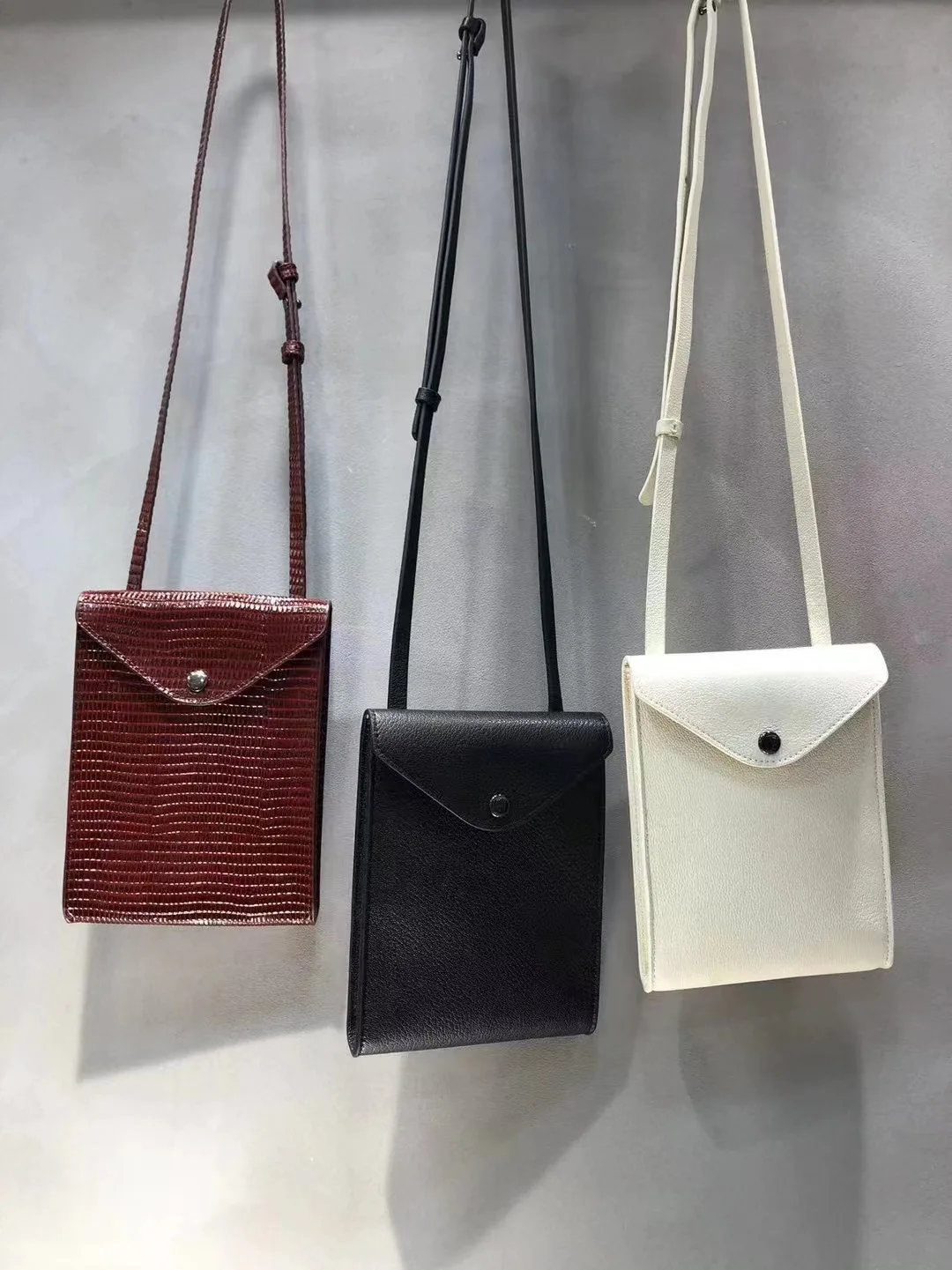 Summer High Luxury Genuine Leather Lizard Pattern Mini Phone Bag for Women