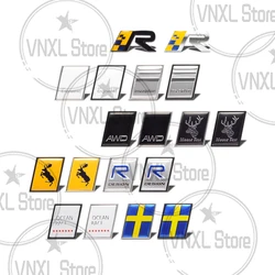 Car-Styling For Volvo Moose Test R Design Inscription Ocean Raec Edition Sweden Flag 3D Metal Stickers Car Trunk Body Emblem