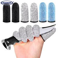 1Pair Finger Cots Cut Resistant Sleeves Thumb Protector Reusable Peel Fingertip Covers Picking Gloves For Kitchen Accessory Tool