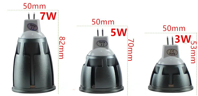 10 قطعة LED السوبر مشرق عكس الضوء GU10 COB LED 3 واط 5 واط 7 واط LED لمبة مصباح AC110V 220 فولت الأضواء الدافئة الأبيض/الباردة الأبيض ledbulb الإضاءة