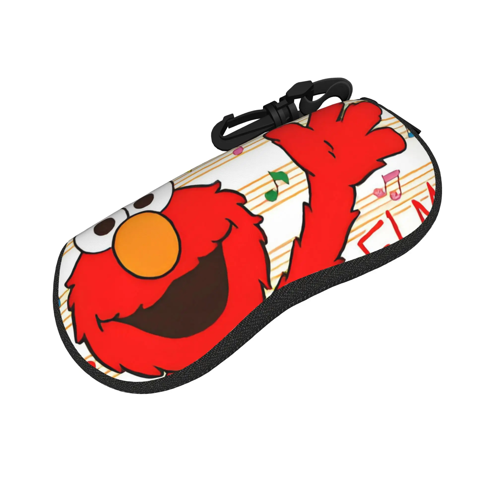 Sesamed Glasses Case Men Women Waterproof Zipper Cute Elmo Glasses Protector Ultra Glasses Box