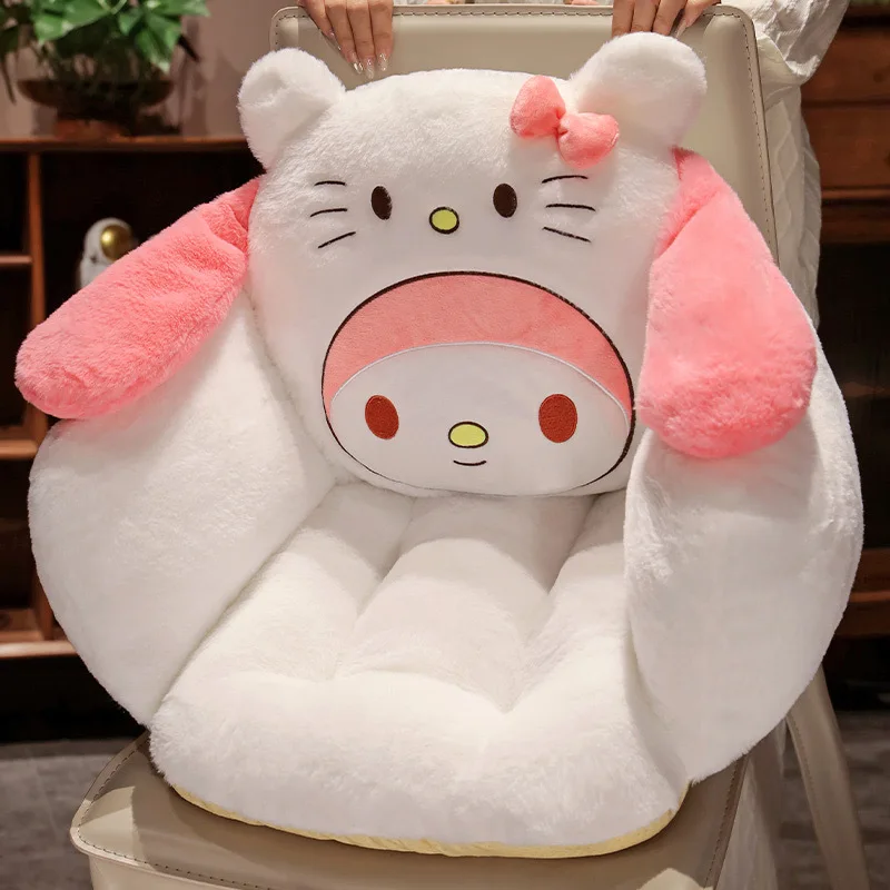 

2023 Sanrio My Melody Hello Kitty Pompompurin плюшевая подушка на спинку офисная Подушка Kawaii Girls Y2K подушка на спинку стула в подарок