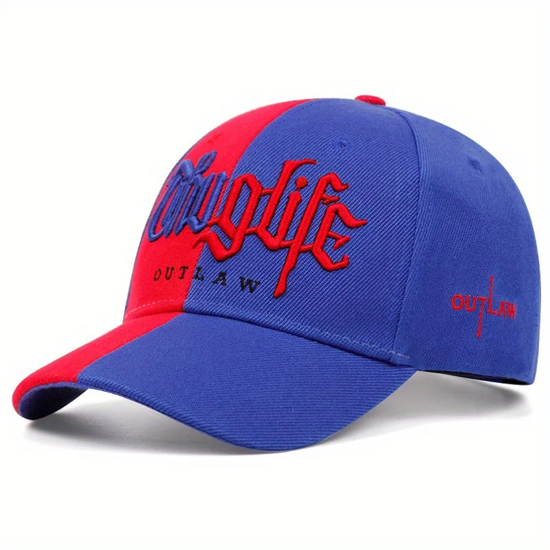 1 Pcs Fashion Fastball CAP Thuglife Embroidery Hiphop Baseball Cap Snapback Hat Adult Outdoor Casual Sun Casual Bone Adjustable