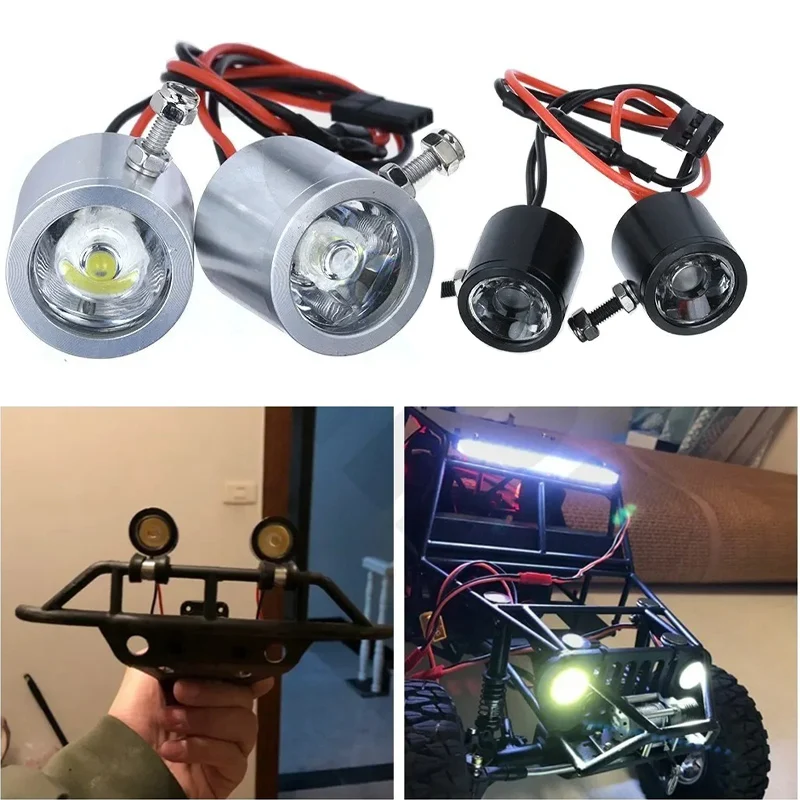 LED Spotlight Dome Lamp Highlight for 1/5 1/8 1/10 RC Car RC Boat TRX4 SCX10 RC4WD LOSI UDR Slash E-REVO X-Maxx Rovan Baja