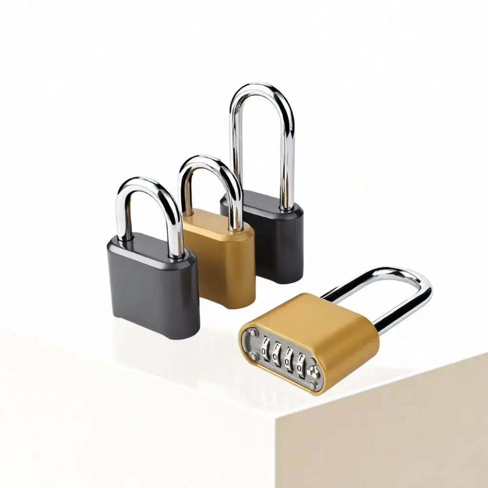 Rustproof Zinc Alloy Password Padlock Modern Design Coded Locking Device For Gym Locker Warehouse Door Travel Bag Hardware